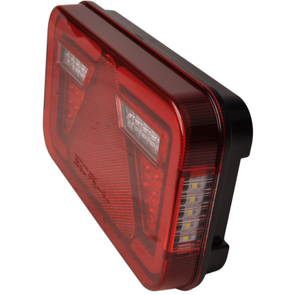 Aspock Feu arrière de remorque - Aspöck MultiLED 4 - gauche - 241x141x71 mm - entièrement LED - connecteur 8 broches baïonnette