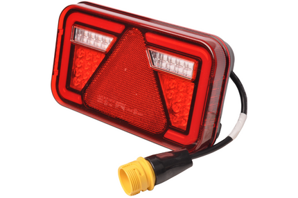 Aspock Feu arrière de remorque - Aspöck MultiLED 4 - gauche - 241x141x71 mm - connecteur ASS2 à 7 broches baïonnette - étanche