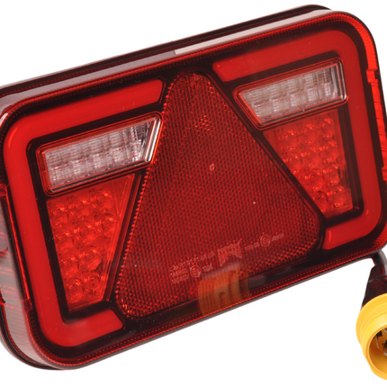 Aspock Feu arrière de remorque - Aspöck MultiLED 4 - gauche - 241x141x71 mm - connecteur ASS2 à 7 broches baïonnette - étanche