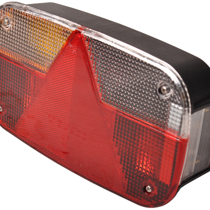 Aspock Feu arrière de remorque - Aspöck Multipoint 3 - gauche - 244x138x60 mm - connecteur 5 broches baïonnette
