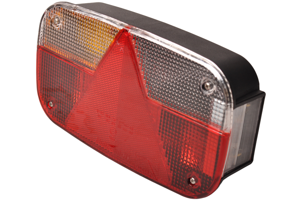Aspock Feu arrière de remorque - Aspöck Multipoint 3 - gauche - 244x138x60 mm - connecteur 5 broches baïonnette