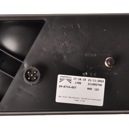 Aspock Feu arrière de remorque - Aspöck Multipoint 5 - droite - connecteur 5 broches baïonnette - feu arrière et feu stop LED