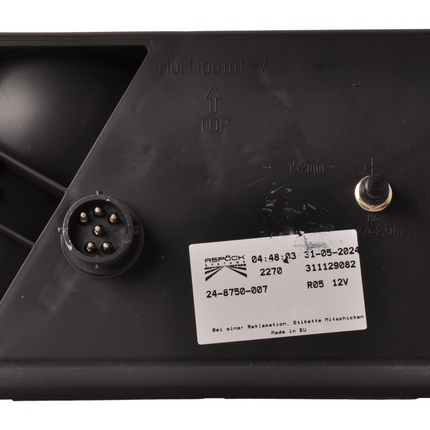 Aspock Feu arrière de remorque - Aspöck Multipoint 5 - droite - raccordement central par connecteur 8 broches baïonnette