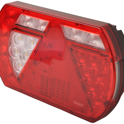 Aspock Feu arrière de remorque - Lucidity LED - gauche - 236x140x52 mm - connecteur Aspöck à 8 broches - avec résistance intégrée