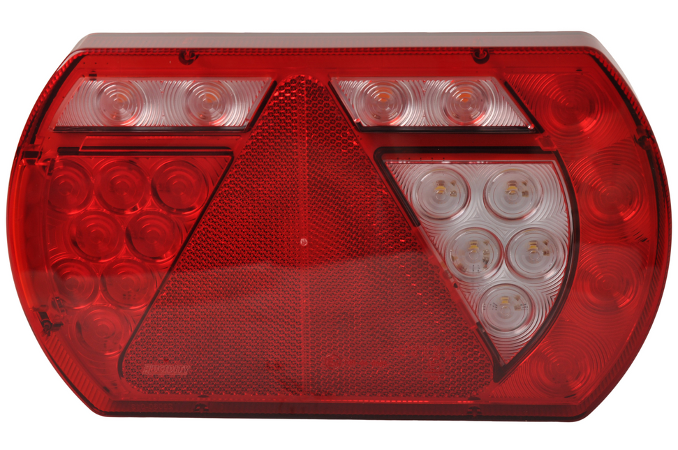 Aspock Feu arrière droit avec résistance intégrée 236x140x52 mm - Connecteur Aspöck