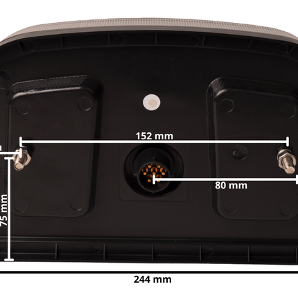 Aspock Feu arriére droit LED avec toutes les fonctions - 55 Leds - 244x149x48 mm