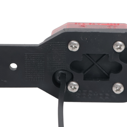 Aspock Feu de gabarit Aspöck Flexipoint droit - rouge/blanc sur support en caoutchouc avec câble de 50 cm
