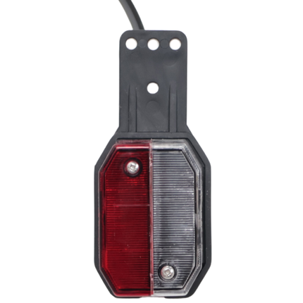 Aspock Feu de gabarit Aspöck Flexipoint droit - rouge/blanc sur support en caoutchouc avec câble de 50 cm