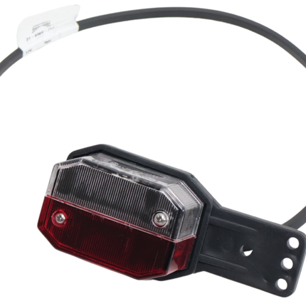 Aspock Feu de position Aspöck Flexipoint gauche - rouge/blanc sur support en caoutchouc avec câble de 50 cm