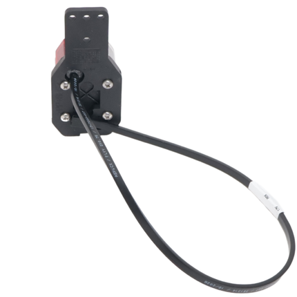 Aspock Feu de position Aspöck Flexipoint gauche - rouge/blanc sur support en caoutchouc avec câble de 50 cm
