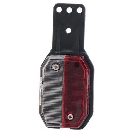 Aspock Feu de position Aspöck Flexipoint gauche - rouge/blanc sur support en caoutchouc avec câble de 50 cm