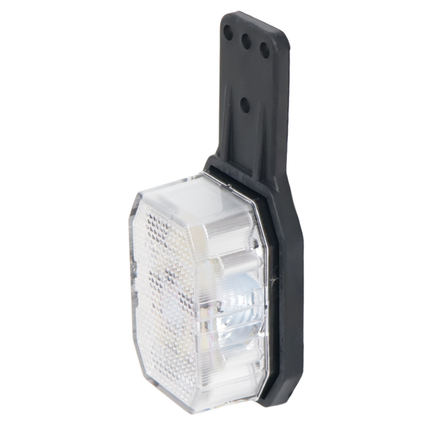 Aspock Feu de position LED Aspöck Flexipoint à droite – rouge/blanc sur petit support en caoutchouc avec câble de 0,5 m