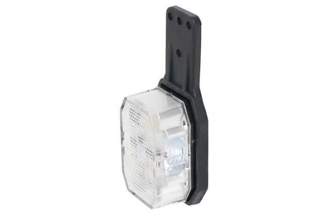 Aspock Feu de position LED Aspöck Flexipoint à droite – rouge/blanc sur petit support en caoutchouc avec câble de 0,5 m