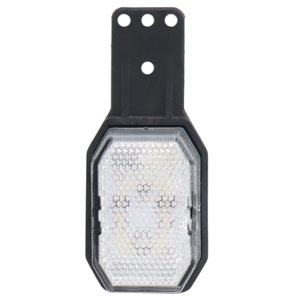 Aspock Feu de position LED Aspöck Flexipoint à droite – rouge/blanc sur petit support en caoutchouc avec câble de 0,5 m