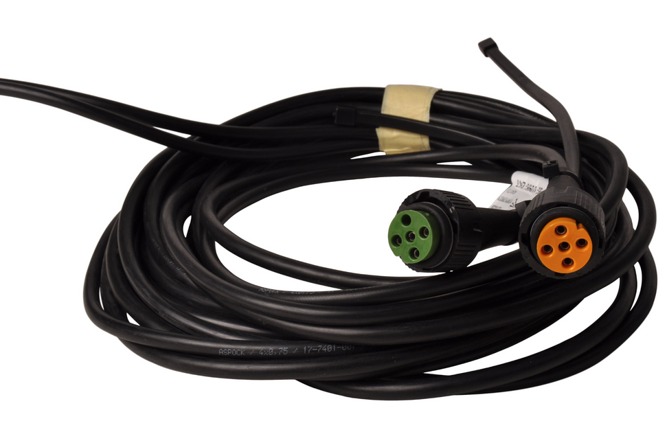 Aspock Jeu de câbles Aspock - longueur 5 mètres - 7 broches - avec 2x 5 broches prises - dérivations incluses