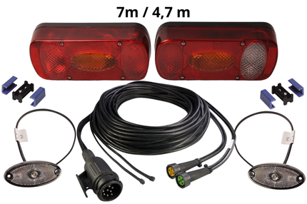 Aspock Kit d'éclairage - Aspock Midipoint 2 - 13 broches - Plug & Play - y compris l'éclairage de marquage