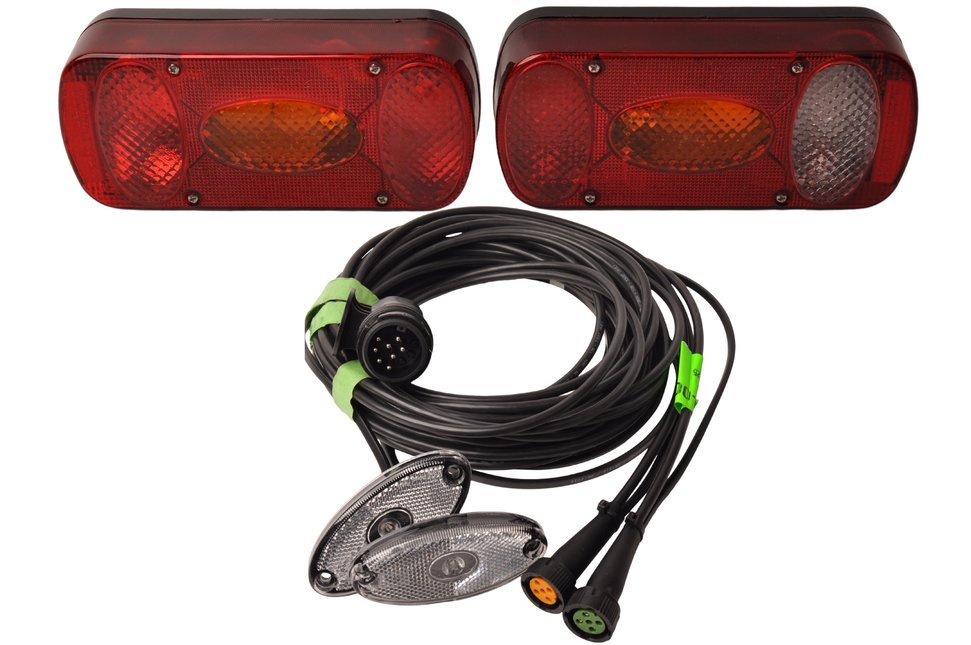 Aspock Kit d'éclairage - Aspock Midipoint 2 - 13 broches - Plug & Play - y compris l'éclairage de marquage