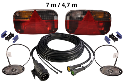 Aspock Kit d'éclairage - Aspock Multipoint 3 - 13 broches - Plug & Play - incluant un éclairage de marquage