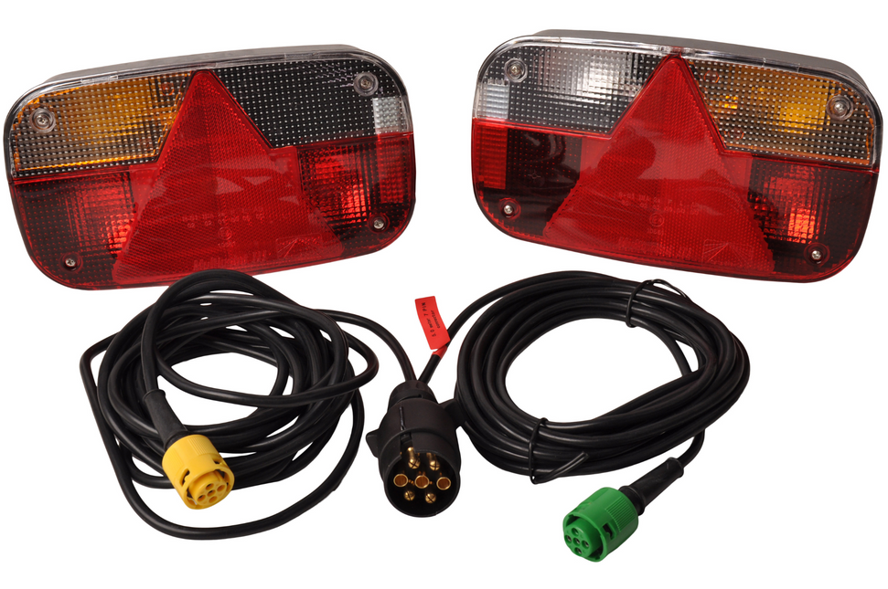 Aspock Kit d'éclairage - Aspöck Multipoint 3 - 5 mètres de câble principal - 7 broches - Plug & Play