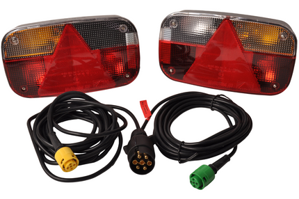 Aspock Kit d'éclairage - Aspöck Multipoint 3 - 5 mètres de câble principal - 7 broches - Plug & Play