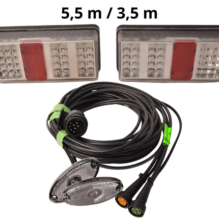 Aspock Kit LED - 13 broches - incluant l'éclairage de balisage pré-monté - choisissez le câble principal souhaité