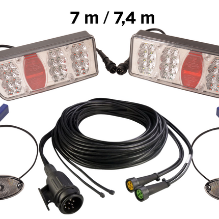 Aspock Kit LED - 13 broches - incluant l'éclairage de balisage pré-monté - choisissez le câble principal souhaité