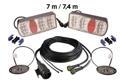 Aspock Kit LED - 13 broches - incluant l'éclairage de balisage pré-monté - choisissez le câble principal souhaité