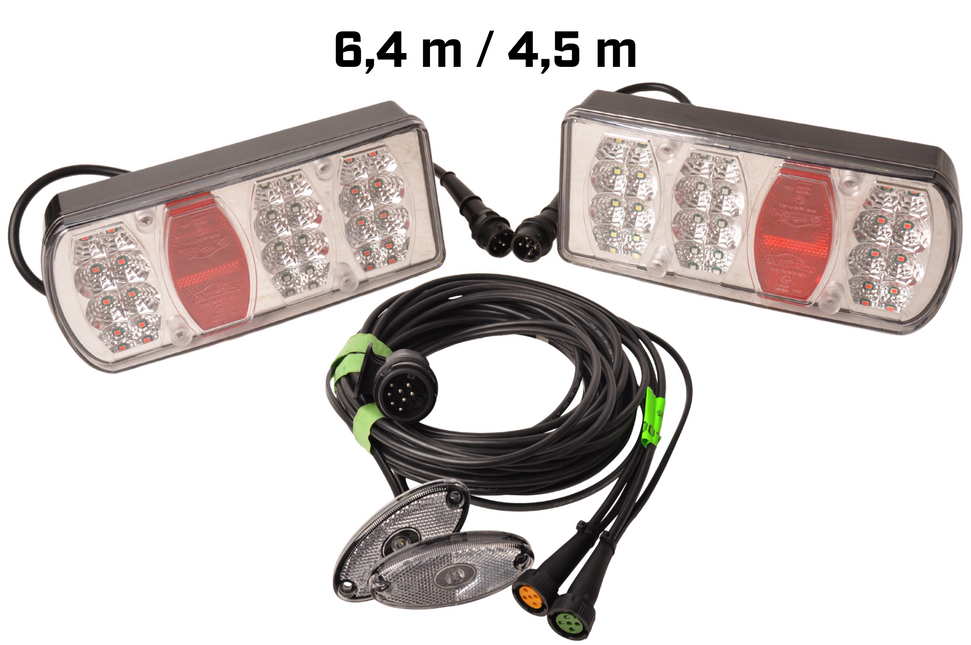 Aspock Kit LED - 13 broches - incluant l'éclairage de balisage pré-monté - choisissez le câble principal souhaité
