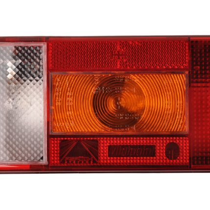 Aspock Midipoint 1 - Feu arrière - 24-6210-007 - 5 pôles - droit - 220x100x52 mm