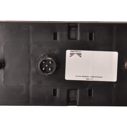 Aspock Midipoint 1 - Feu arrière - 24-6210-007 - 5 pôles - droit - 220x100x52 mm