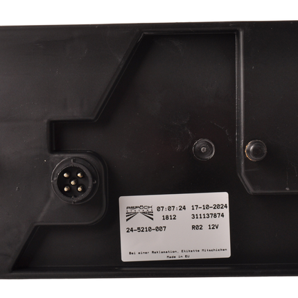 Aspock Multipoint 1 - Feu arrière - 24-5210-007 - 5 broches - droit AVEC FEU ARRIÈRE