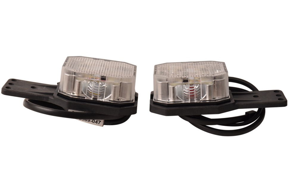 Aspock Set de 2 feux de position LED Aspöck Flexipoint - rouge/blanc - 50 cm