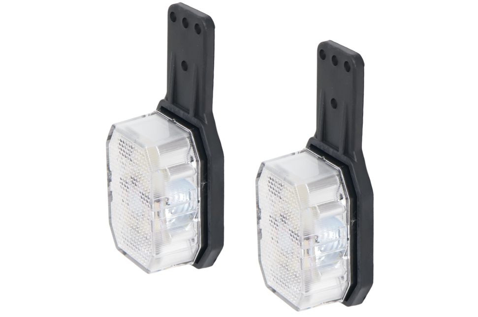 Aspock Set de 2 feux de position LED Aspöck Flexipoint - rouge/blanc - 50 cm