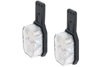 Aspock Set de 2 feux de position LED Aspöck Flexipoint - rouge/blanc - 50 cm