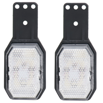 Aspock Set de 2 feux de position LED Aspöck Flexipoint - rouge/blanc - 50 cm
