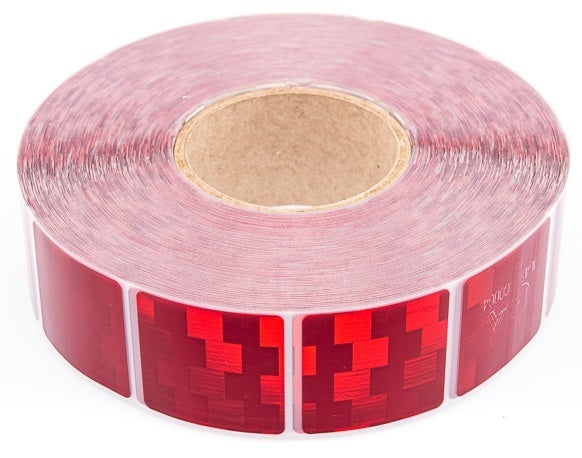 Avery 50 mètres de ruban adhésif réfléchissant pour surfaces souples - rouge