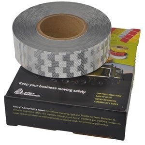 Avery Ruban adhésif réfléchissant pour surfaces dures - blanc - au mètre