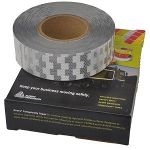 Avery Ruban adhésif réfléchissant pour surfaces dures - blanc - au mètre