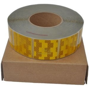 Avery Ruban adhésif réfléchissant pour surfaces souples - jaune/orange - au mètre