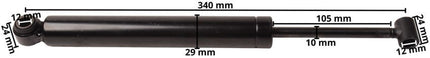 BPW Amortisseur à inertie ZAF 2,8-2 Longueur 340 mm