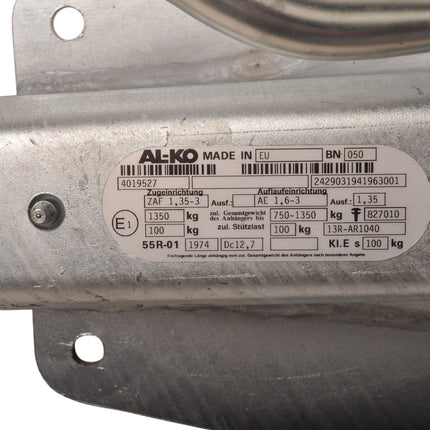 BPW BPW Frein à inertie pour remorque - ZAF1,35-3 - capacité max : 1350 kg - connexion au timon en V