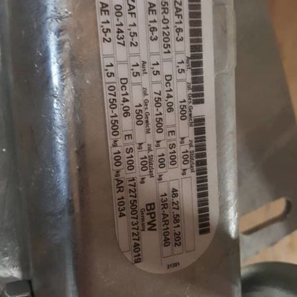 BPW BPW Frein à inertie pour remorque - ZAF1.6-3 - capacité max : 1500 kg - y compris la console pour roue jockey latérale