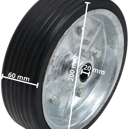 Cantonal 200x60 mm convient pour AL-KO charge lourde