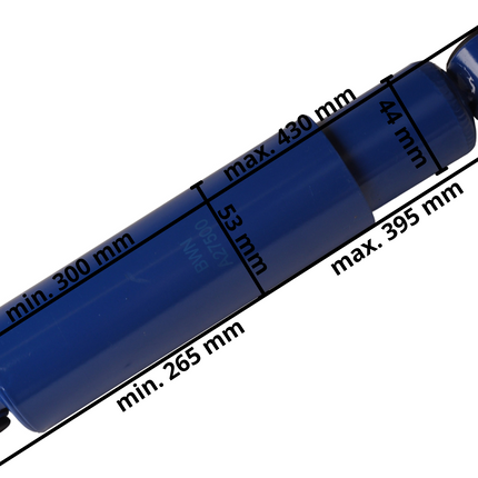 Cantonal Amortisseur 1400-2500kg Essieux 53/44mm