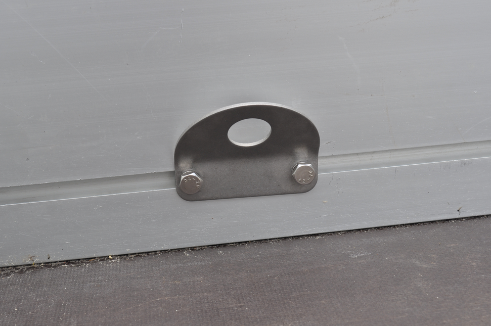 Cantonal Anneau d'arrimage 90x74 mm - contrepartie 90x18x6 mm incluse - convient aux Remorques Anssems