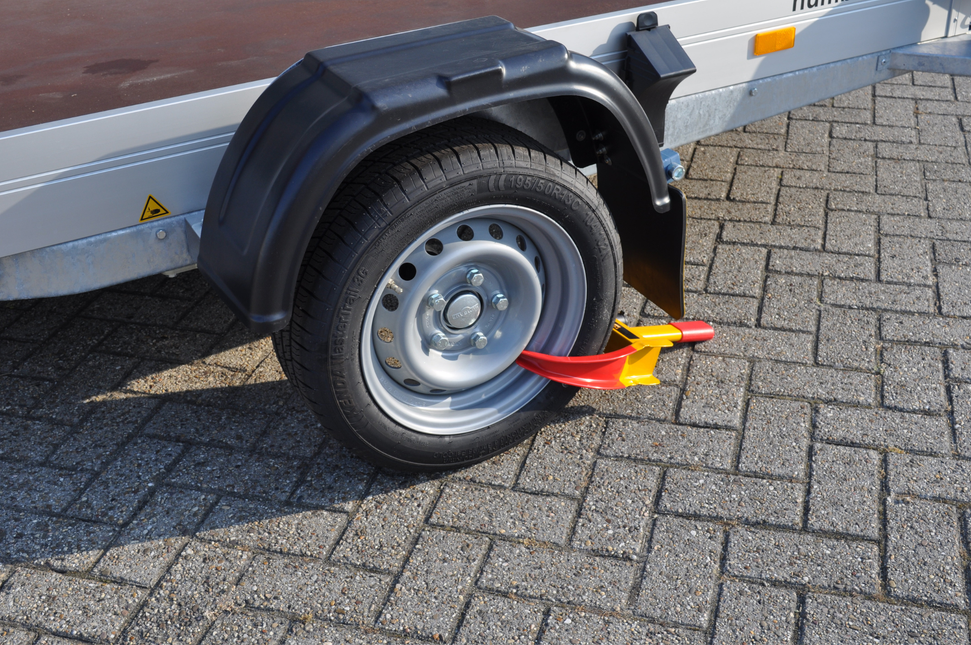 Cantonal Antivol de roue universel réglable avec deux clés – adapté pour voiture, remorque & caravane
