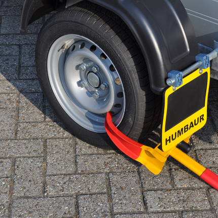 Cantonal Antivol de roue universel réglable avec deux clés – adapté pour voiture, remorque & caravane