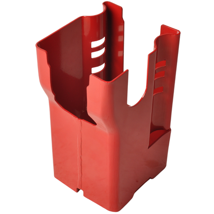 Cantonal Antivol de timon tubulaire Cantonal - rouge - acier - incl. cadenas à disque en acier inoxydable avec 2 clés