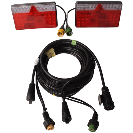 Cantonal Aspock Multiled 2 set d'éclairage étanche certifié IP6K9K - choisissez le câble principal souhaité