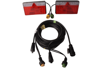Cantonal Aspock Multiled 2 set d'éclairage étanche certifié IP6K9K - choisissez le câble principal souhaité